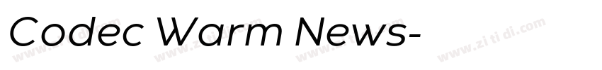 Codec Warm News字体转换